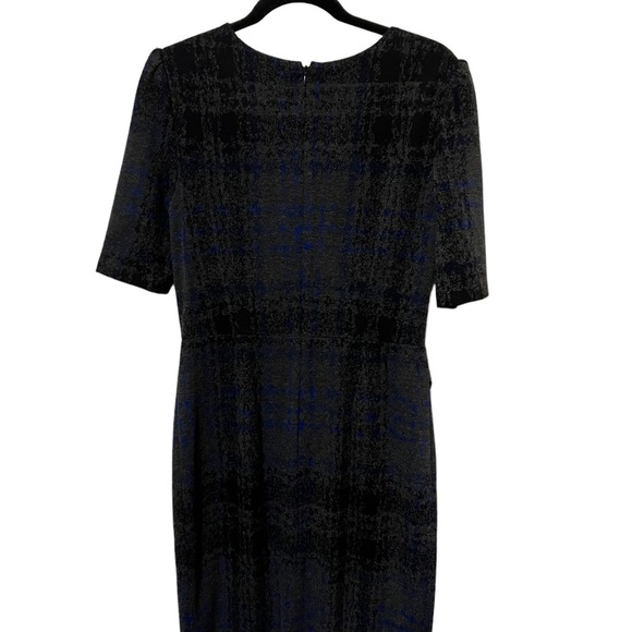 Betsey Johnson Knee Length short Sleeve Gray and Blue Dress Size 10 - Picture 2 of 4